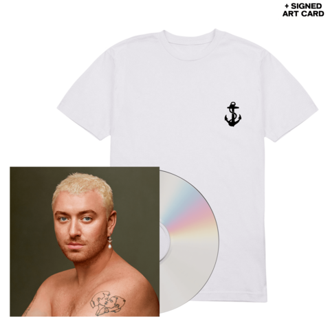 Gloria by Sam Smith - CD + White T-Shirt + Signed Card - shop now at Sam Smith store