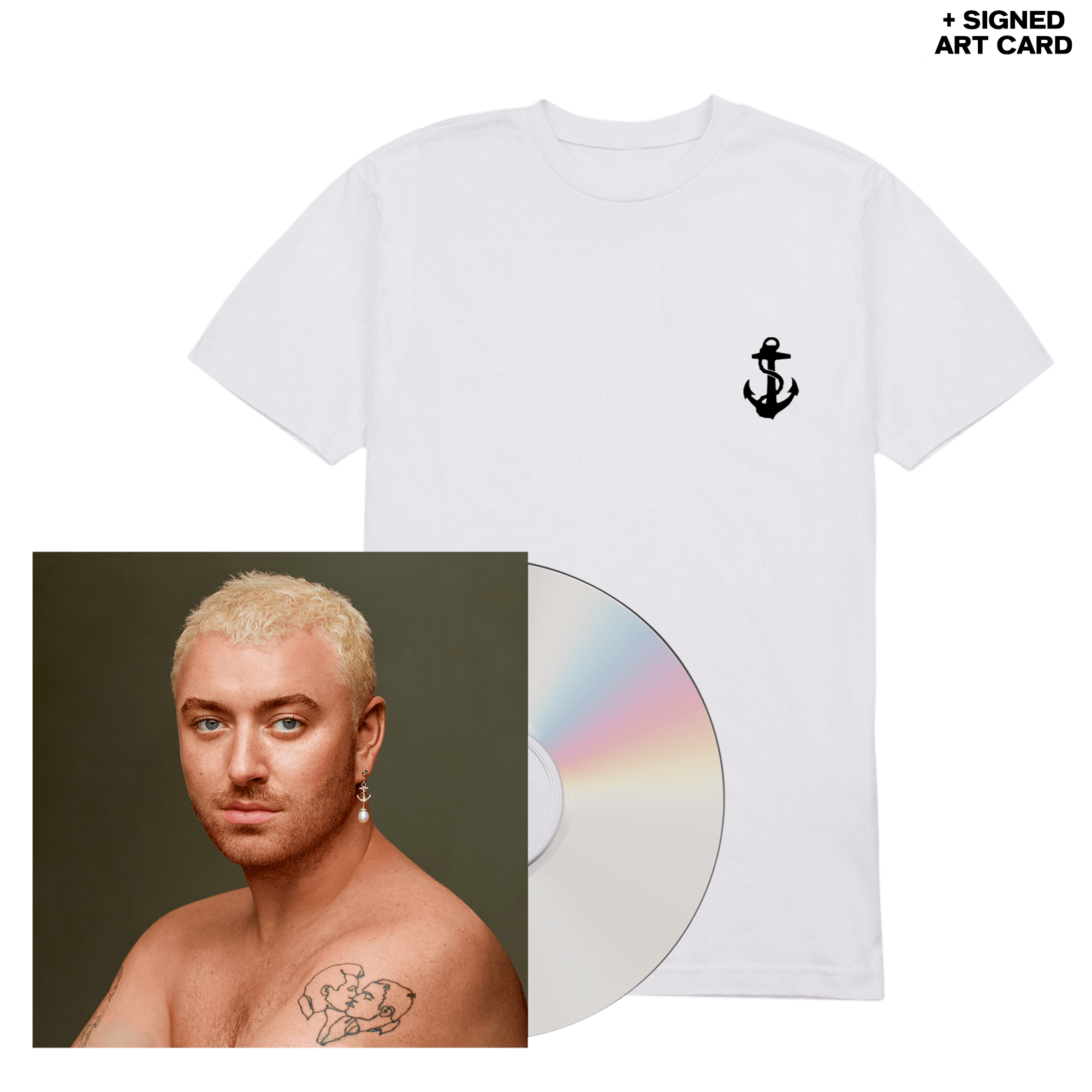 Sam Smith Gloria CD + White T-Shirt + Signed Card 251225